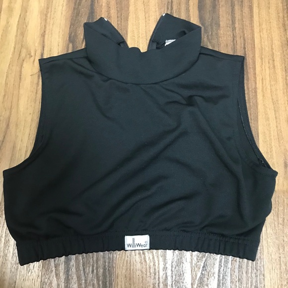 Mock neck crop top